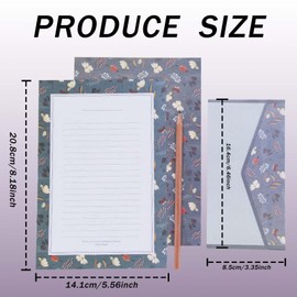 Set of 30 Writing Paper with Envelopes, Comes with 60 Envelopes, Thick Paper, Letter Paper Set, Set for Writing and Printing for Wedding, Birthday, Invitations