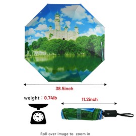 SY COMPACT Travel Windproof Automatic Umbrellas-Factory Outlet umbrella (Castle)