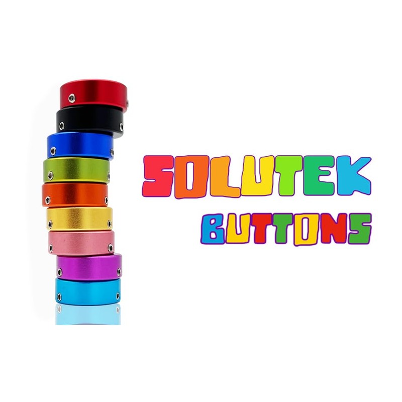 SOLUTEK Solutek Buttons Guitar Pedal Footswitch Toppers Caps - Aluminium