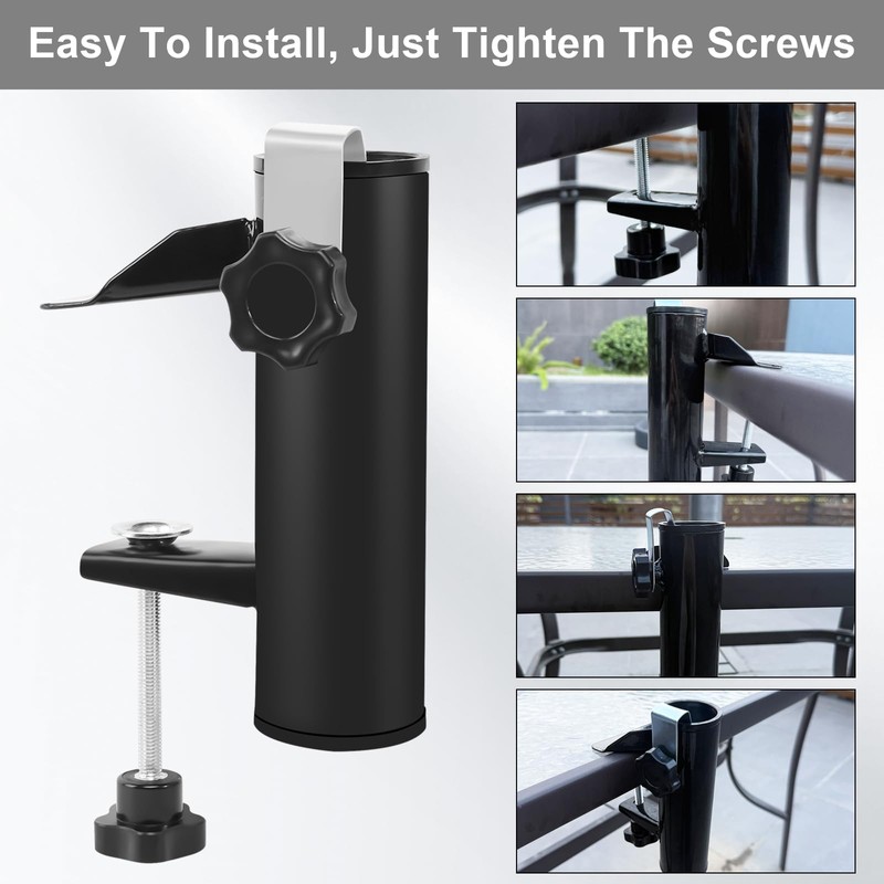 DELAESI Umbrella Stand Parasol Holder Balcony Parasol Holder Balcony Railing