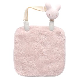 Baby's Castle 7077 Handkerchief, Air Kaolu Towel with Clip, Nikoniko, Pink