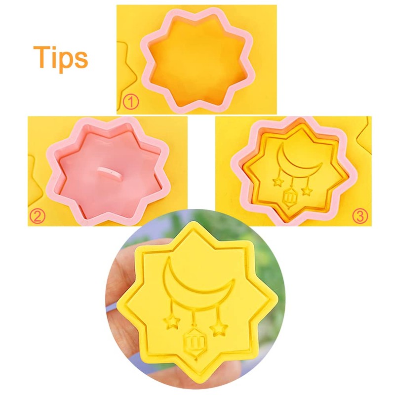Tuxxzis 8 Pcs Cookie Cutters Set 3D Holiday Cookie Cutters