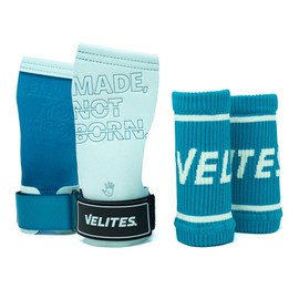 Velites I Quad Pro Hand Grips Size XL I Professional Cross Training Gloves or Gymnastics I Suitable for any surface I Use with Magnesium I Design without holes I Includes free bands.