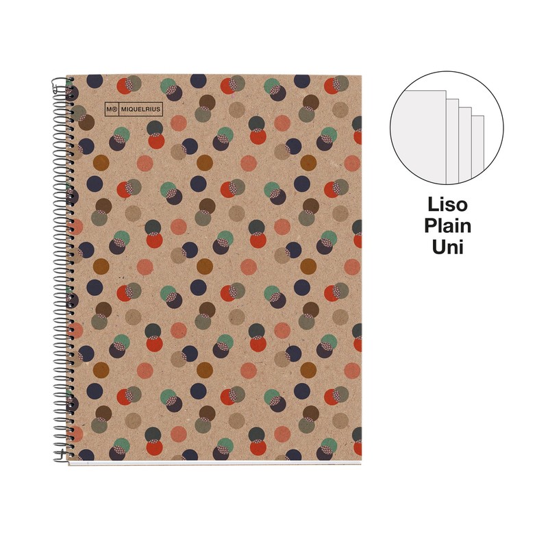 Miquelrius - A4 Notebook Smooth Sheets 80gsm Recycled Paper 80