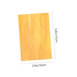 Gadpiparty 6Pcs Cathedral Glass Tiles Water Ripple Pattern Mica Glass for DIY Crafts Church Decor and Art Projects Vibrant Yellow Orange and Red Shades