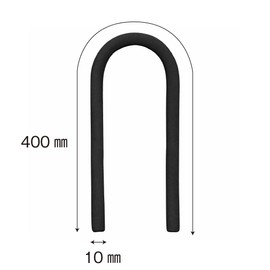 Cowboy Shackle Lock Long 40cm Black