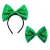 ZCYYYS St. Patrick's Day Bow Headband with Sash for Women