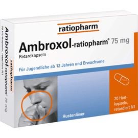 Ambroxol ratiopharm 75 mg cough remover retar pack of 20