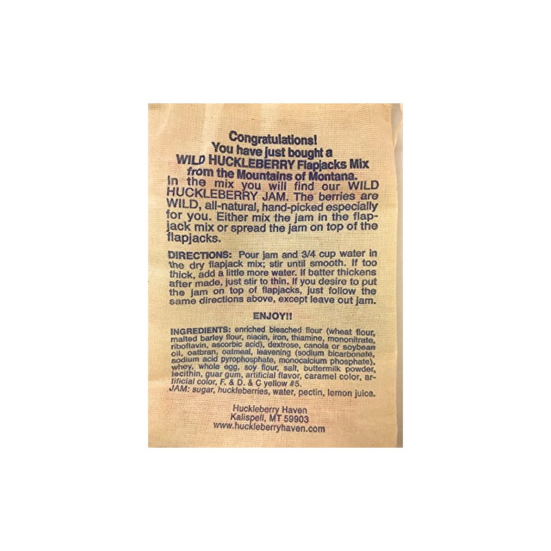 Huckleberry Haven Pancake Mix Flap Jacks 12 Ounce