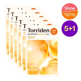 Torriden Cellmazing Vita C Brightening Mask Sheet 5ea Set (+1ea) - [SET] Sheet Mask 5ea (+1ea)