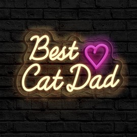 Ao Yee ZGL Cat Neon Light Decoration Animal USB Powered Decorative LED Neon Light for Home Wall Girls Room Cafe Man Cave Decor Great Gift for the Best Cat Mom and Dad Animal Lover