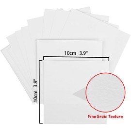 3.9x3.9 Inches Watercolor Sketchbook,20 Sheets 300 GSM(140lb) Tearable Fine Grain Watercolor Textured Art Drawing Papers,Travel Journal Sketchbook for Mixed Media and Markers.White