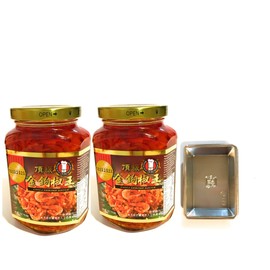 2 Pack Gigi Master Chili Shrimp Sauce 13.75 Oz Each And 2 Soy Sauce Dish