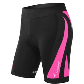 Sportneer Womens Padded Cycling Shorts 4D Padding Bike Bicycle Shorts for Women M