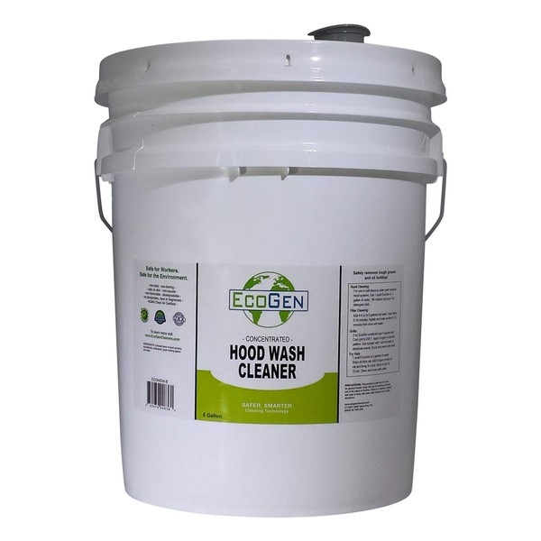 EcoGen ECOHDW-B Commercial Hood Cleaner Concentrate, Bucket, 5 gal
