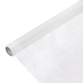 M METERXITY 1-Roll Korean Cotton Wrapping Flower Paper, 29.5ft x 22.8 Inch/ 9m x 58cm Waterproof Floral Wrapping Cotton Paper for Bouquets/Gift Packaging [White]