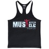 Muscle Alive Mens Bodybuilding Stringer Tank Tops Cotton Racerback