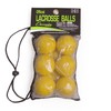 Champion Sports LBY6SET Nocsae Lacrosse Ball Set, Yellow