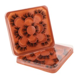 Mikinona 2 Sets Diy Lash Extensions Natural Looking Curled Eyelashes Fluffy Cluster Lashes Lightweight Comfortable Suitable for Occasions