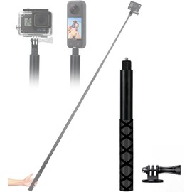 44.3inch (114cm) Adjustable Universal Invisible Selfie Stick for Insta360 Ace, Ace Pro, Go2, Go3, One, One R, One RS, One X, One X2, X3, X4 and DJI (Mount Included)