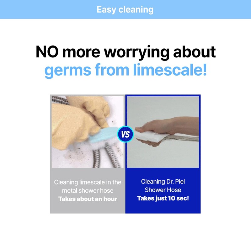 Dr. Piel Eco-Shower Hose Original White 79 Inches