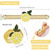 Davifina Lemon Curtain Tiebacks 2 Pack Yellow Fruit Spring Curtain