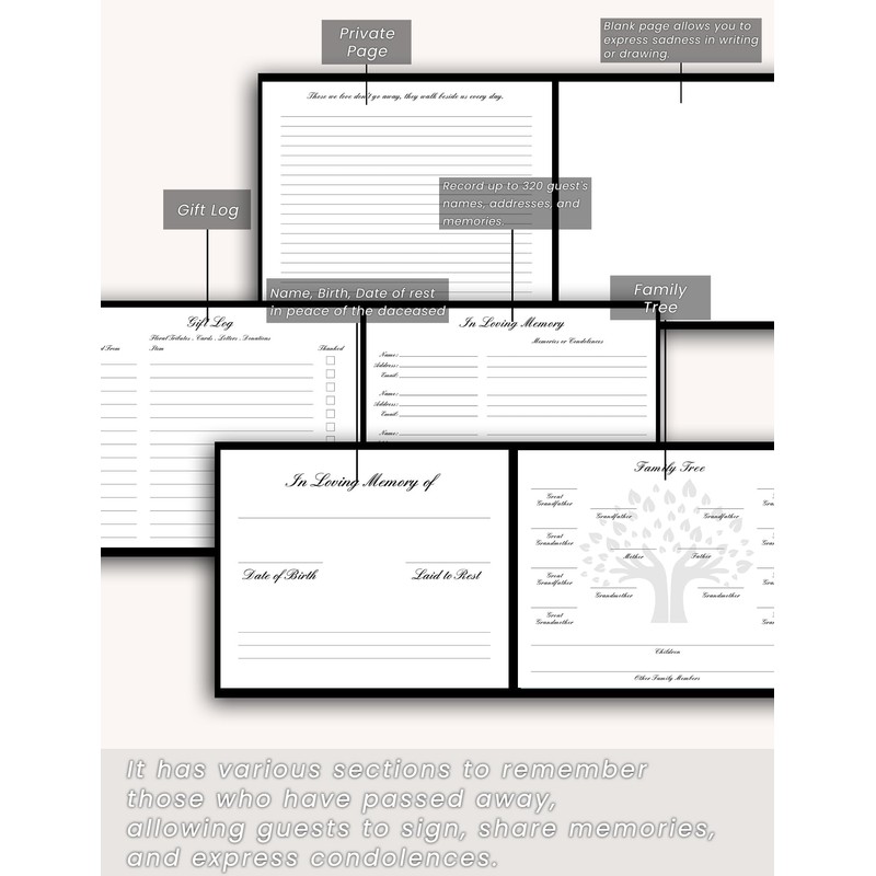 Braveriky Cardinal Funeral Guest Book - in Loving Memory Guestbook