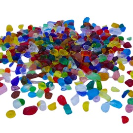 YCYUHRUCIA Colored Crystal Stone Irregular Crystal Pebbles Aquarium Bottom Sand Vase Decorative Sand,Used for Aquarium Fish Tank/vase Filler/Landscape/Home Decoration，0.8pound(About 362Gram)