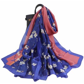 Acotavie Scarfs for Women Fashion Scarves Long Satin Silk Feeling Scarf Lightweight Sunscreen Shawls (F-31)