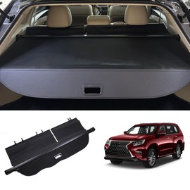 Okutech Retractable Cargo Cover Compatible with Lexus GX 460 GX460 2010-2023, Rear Privacy Screen Car Storage Trunk Luggage Tonneau Security Shade Protector Anti Theft Shield (Not fit for 2024 GX550)