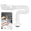 DASIAUTOEM 1 1/4 Inch Siphon, Space-Saving Siphon, Adjustable Sink Siphon,