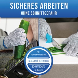 LAUTER SCHUTZ LauterSchutz® FOR CHILDREN: Premium cut resistant gloves made out of HPPE - LEVEL 5 CUT PROTECTION - comfortable and good fit [German manufacturer] (Size L: 6-11 years old)