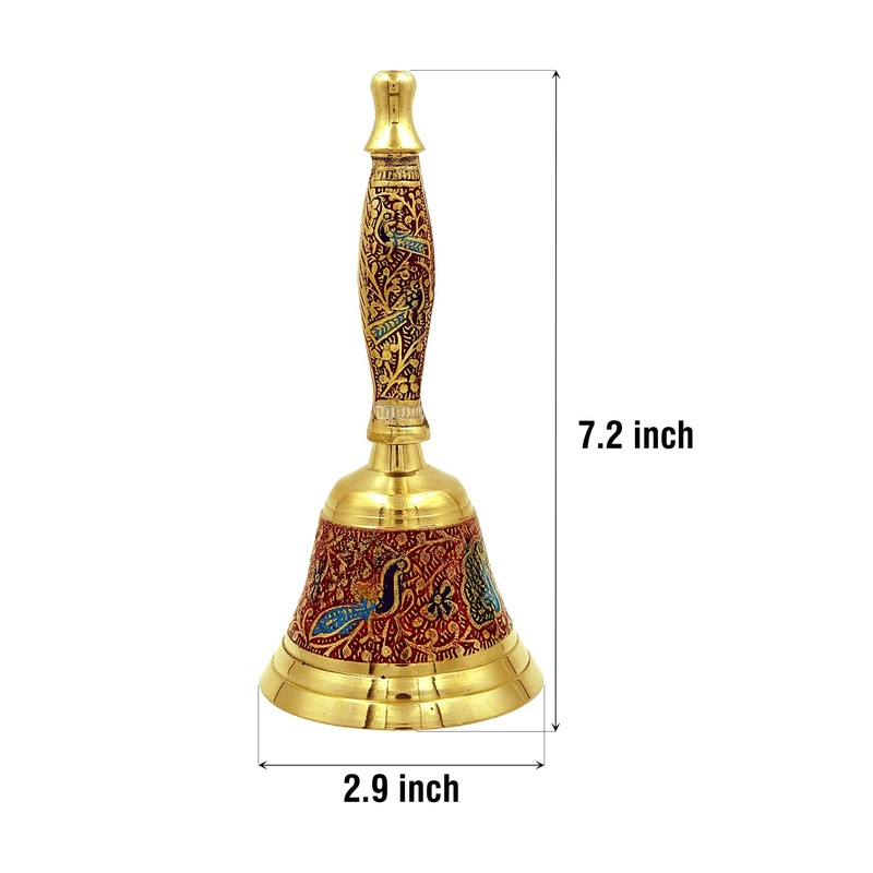 Shubhkart Hand Painted Bell for Wedding Events Decoration, Food Line,