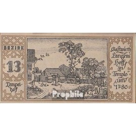 Banknote Berlin Notgeld: 92.1.13 Notgeld the City Berlin, District: 13.Tempelhof uncirculated 1921 50 Pfennig Berlin (money for collectors - no means of payment)