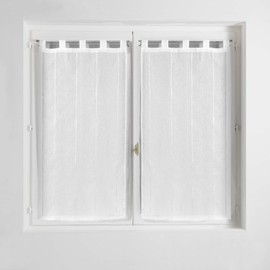 Douceur d'Intérieur 1626498 Pair Polyester White 2 x 90 x 120 cm