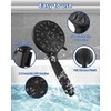 High Pressure Handheld Shower Head VMASSTONE 7-Spray Setting Showerhead Kit