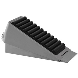 Strongest Adjustable Door Stoppers - Techoln Large Door Stoppers for Bottom of Door, Tall Door Stop up to 2.7 Inch, Heavy Duty Door Wedge (Adjustable Gray)