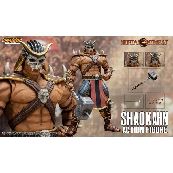 Storm Collectibles Mortal Kombat Figurine 1/12 Shao Kahn 18 cm,