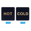 PATIKIL 2 Pairs / 4 Pieces Self Stick Hot/Cold Water