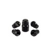 RYBO Set of 4 Alloy Wheel Locking Nuts, Black (M12