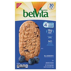 belVita Expect More Blueberry Breakfast Biscuits, 1.76 oz, 30-count