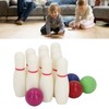Kids Bowling Set Educational Interactive Resin with 10 Bowling Pins