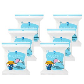 ITO Cleansing Towels, Disposable Handkerchiefs, Set of 15 Pieces, Set of 6, For Business Trips, Travel, Outdoors, Camping, Picnics, Portable, Disposable Towels, Face Washing, Facial Towels, Hand