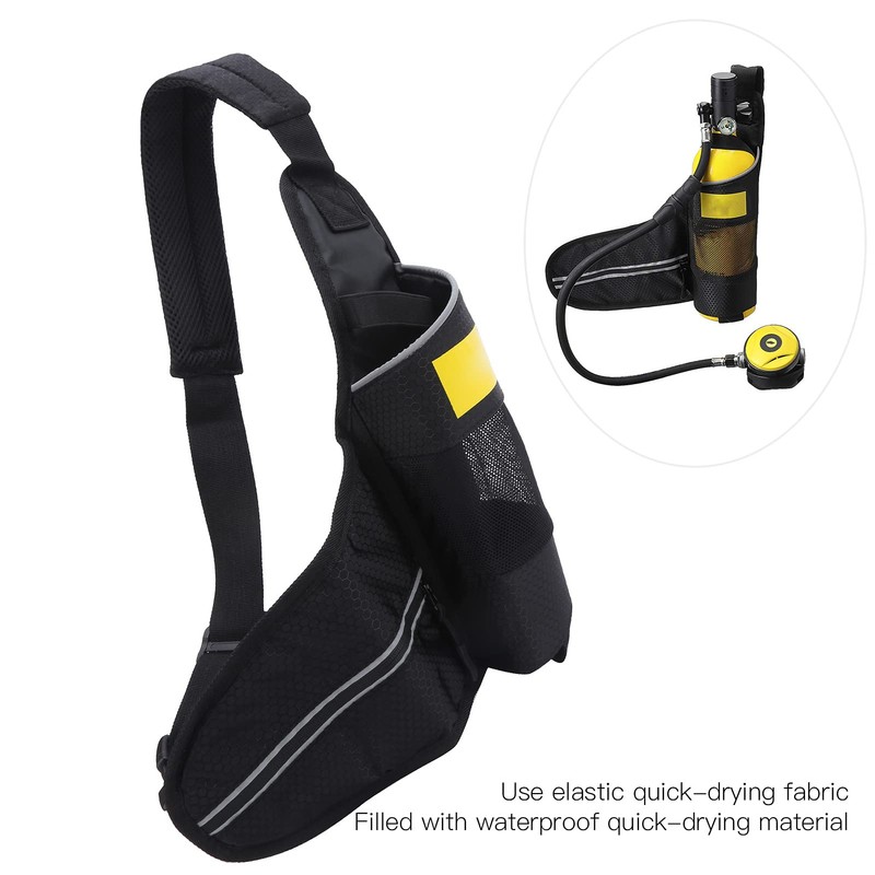 RiToEasysports Diving Accessories, 1L Diving Oxygen Cylinder Bag, Quick Drying