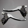 HIAORS Silver Left Right 7/8" 22mm Clutch Brake Handle Levers