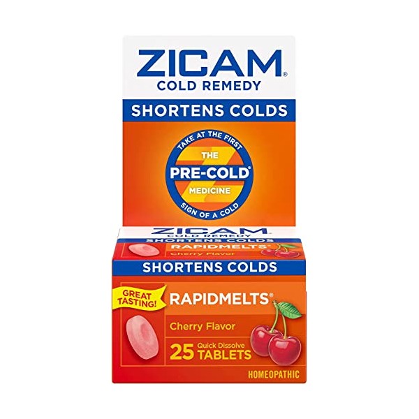 Zicam Cold Remedy RapidMelts, Cherry 25 ea (Pack of 5)
