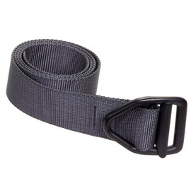 Bison Designs 38mm Wide Light Duty Belt with Black Buckle (Graphite, 38-Inch Maximum Waist/Medium)