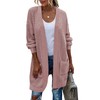 Zeagoo Women's 2024 Fall Open Front Cardigan Long Batwing Sleeve