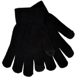 Mr. Gadget's Solutions Touch Screen Winter Gloves – Unisex Warm and Stretchable Woolen Mittens for Texting, Smartphones, and Tablets – Black – Comfortable, Anti-Slip Design, Perfect for Outdoor Use