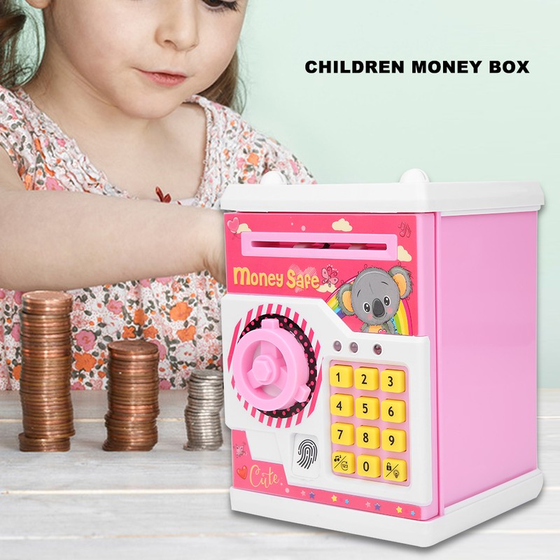 Money Box Cute Cartoon Children Kid Auto Scroll Paper Electronic